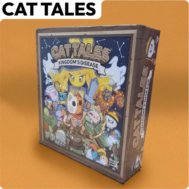 Caja del juego de mesa de Cat Tales