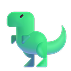 Emoji de un dinosaurio